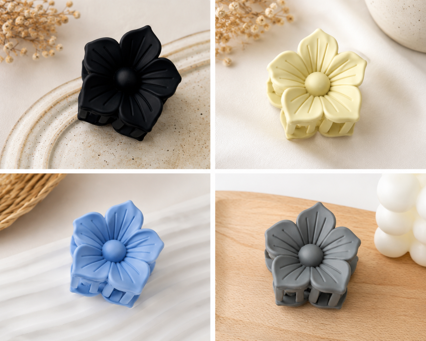 Elegant Floral Hair Clip for Girls & Women (pack of 6)
