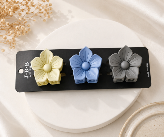 Bloom Petal Multicolor Flower Hair Claw Clip