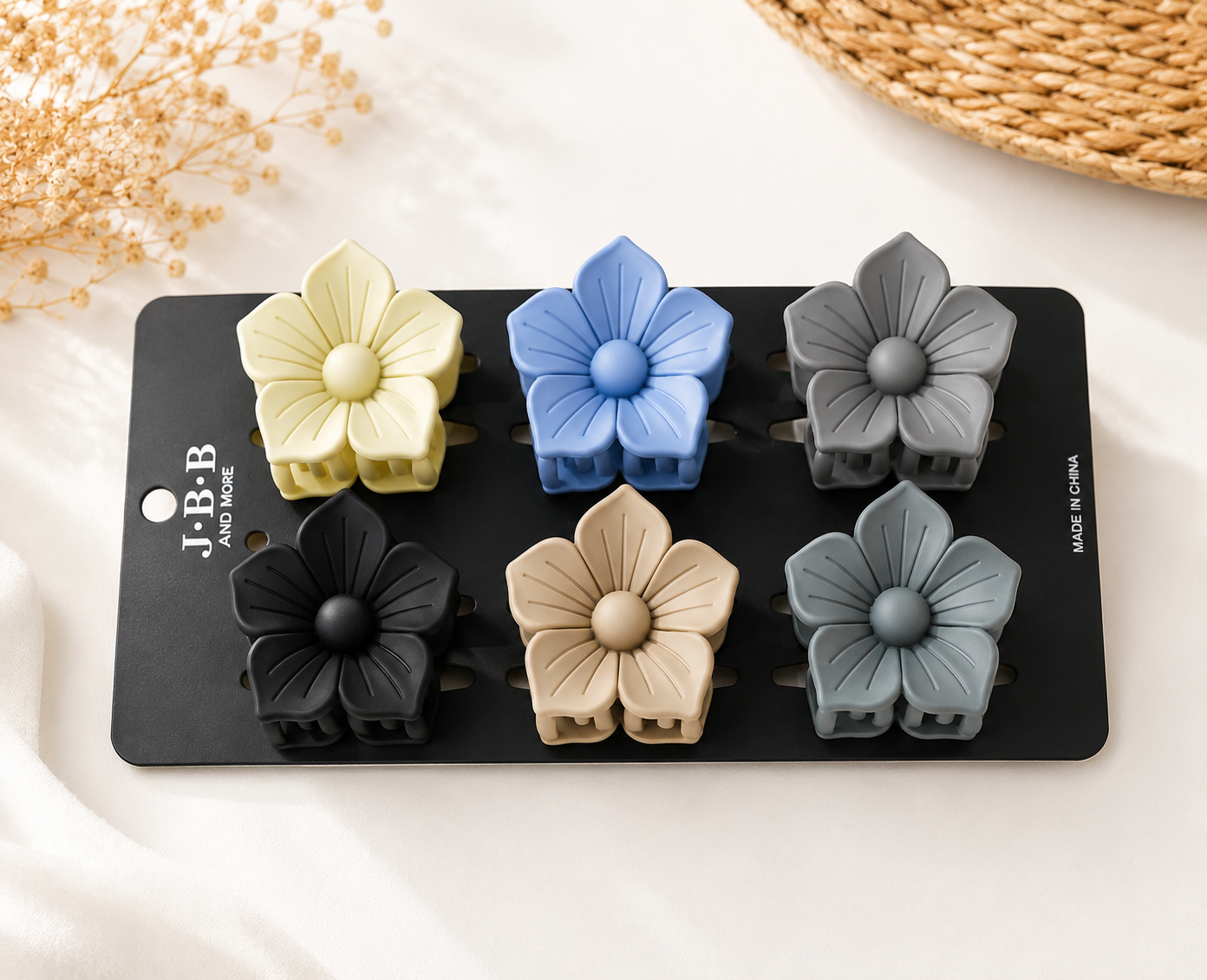 Elegant Floral Hair Clip for Girls & Women (pack of 6)